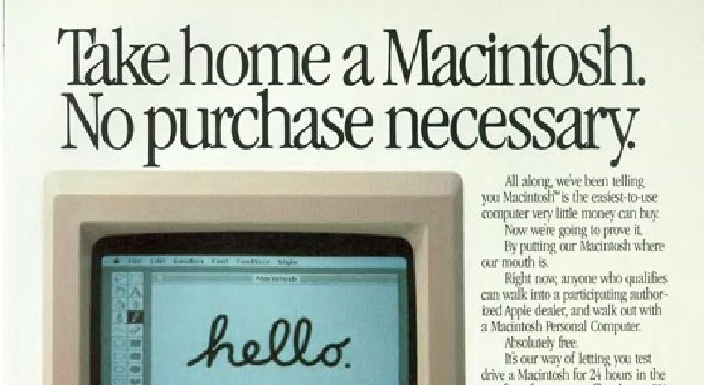 vintage Apple ad